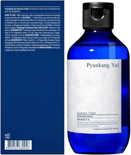 Pyunkang Yul PKY Essence Toner for Deep Hydration, Highly Concentrated Essence Facial Toner, Minimal Ingredients, Zero-Irritation, Korean Skincare (6.8 Fl. Oz, 200ml)