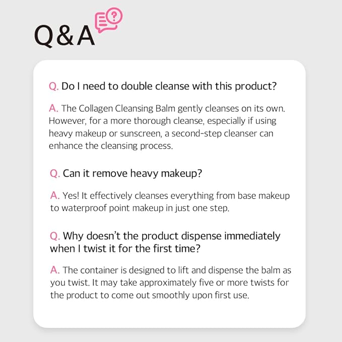 mixsoon Collagen Cleansing Balm - Soft Melting Lightweight Grinding Balm, Hydrating Makeup Remover 50ml / 1.69 fl.oz. Korean Glass Skin Care