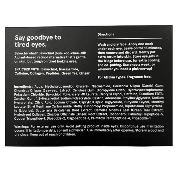 BRO MASK Under Eye Patches for Men with Hydrogel (4 x 6 pairs) - Anti-Aging Korean Eye Masks for Dark Circles and Puffiness- Puffy Under Eye Treatment - Perfect Skin Care Stocking Stuffers for Men