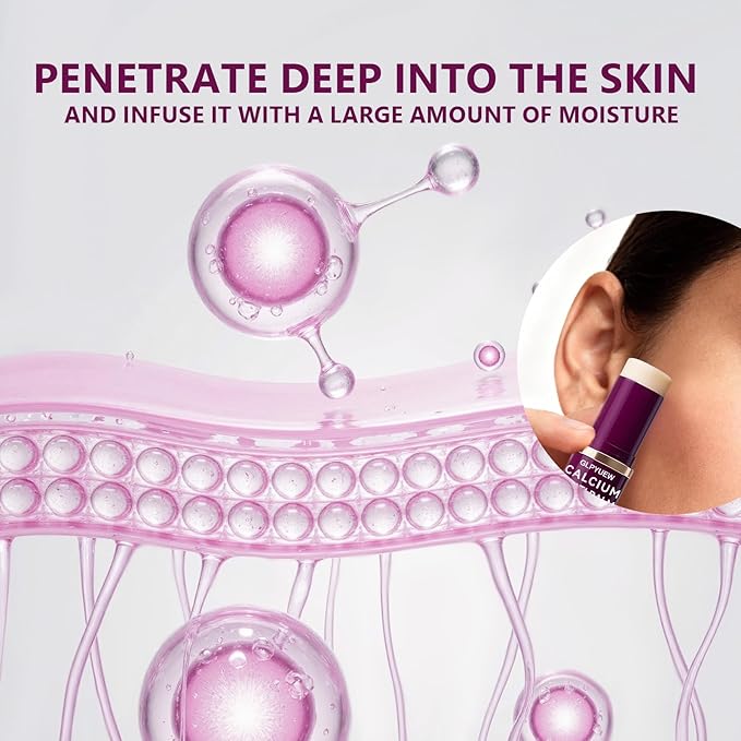 Cemenrete Calcium Multi Balm, Korean Collagen Moisturing Stick,Calcium Volume Multi Balm, Wrinkle Core Stick, cemenrete calcium multi balm anti-aging, sagging, wrinkles (Pack of 2)