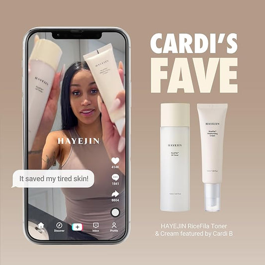 HAYEJIN RiceFila Milk Toner for Glass Skin – 2-in-1 Hydrating Korean Rice Toner with Niacinamide, 8 Hyaluronic Acids & 6 Peptides – Dual Phase Lightweight Rice Bran Facial Toner 5.07 fl oz