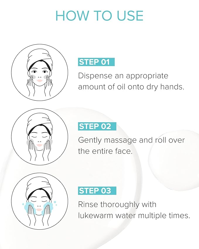 3W8L Deep Off & Fresh Cleansing Oil – Fast emulsifying Korean pore care cleanser, gentle daily makeup & sunscreen remover with Jojoba & Centella, dissolves sebum & blackheads, hydrating fresh finish