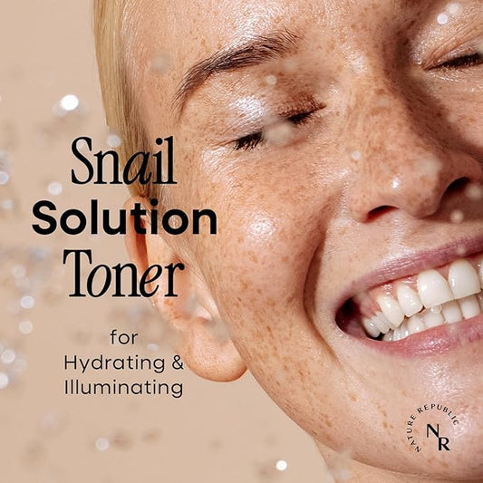 Nature Republic Snail Mucin Toner – Hydrating & Repair Toner with Niacinamide, Anti-Aging Facial Toner, Korean Skin Care, 130mL / 4.39 Fl.Oz