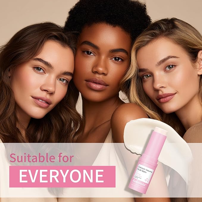 Cemenrete Calcium Volume Multi Balm Stick, Korean Collagen Moisturizing Glow, Hydrating & Anti-Aging Almond Vitamin E for Face, Eyes, Lips & Neck (Multi Balm Stick, 2)