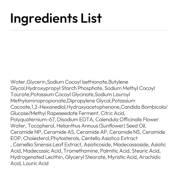 LAYERLAB Korean Face Wash with 5 Ceramides | Hydrating Low pH Cream Foam Cleanser for Sensitive Skin | Helps Support Moisture Barrier, Non-Drying, For All Skin Types 150ml 5.07 fl oz (White)