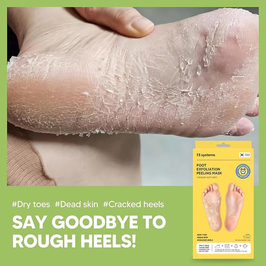 Foot Exfoliation Peeling MASK, Baby Foot Peel, Cracked Feet, Callus Remover, Korean Footcare