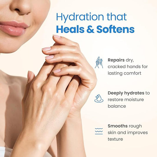 PLANTIFIQUE Hand Mask for Dry Hands – 4 Pairs Moisturizing Gloves with Shea Butter | Hyaluronic Acid & Macadamia | Korean Skincare | Vegan Spa Hand