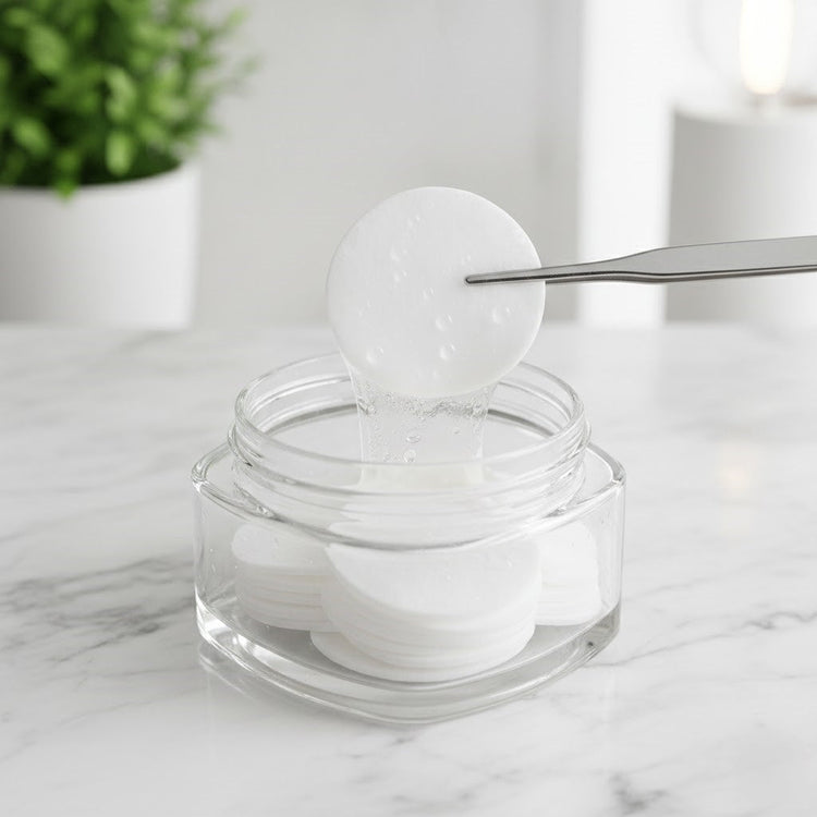 Hydrating exfoliating toner pads for face