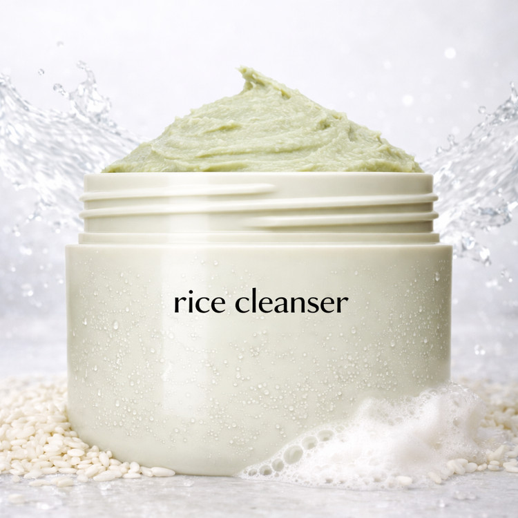 Brightening korean rice water facial cleanser foam