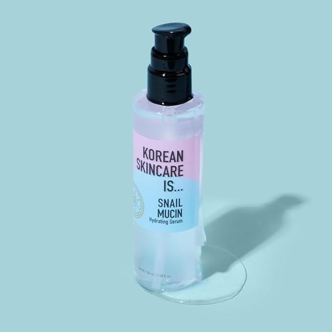 Elizabeth Mott Korean Snail Mucin Serum - 97% Snail Secretion Filtrate for Deep Hydration & Glass Skin - Lightweight, Fast-Absorbing, Cruelty-Free, 100 mL