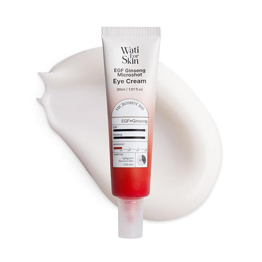 EGF Ginseng Microshot Eye Cream – Firming & Nourishing Under Eye Treatment with Micro Spicule Technology, Korean Skin Care, 30ml / 1.01 fl. oz.