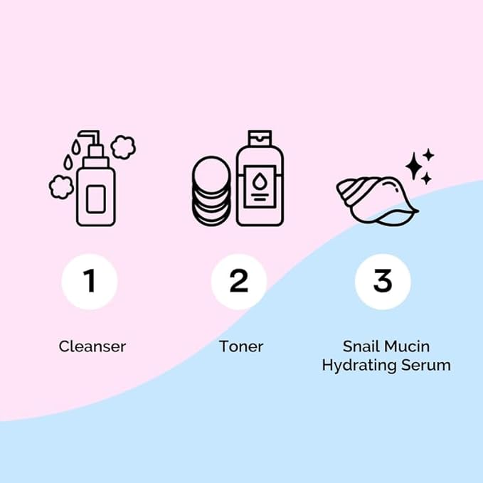 Elizabeth Mott Korean Snail Mucin Serum - 97% Snail Secretion Filtrate for Deep Hydration & Glass Skin - Lightweight, Fast-Absorbing, Cruelty-Free, 100 mL