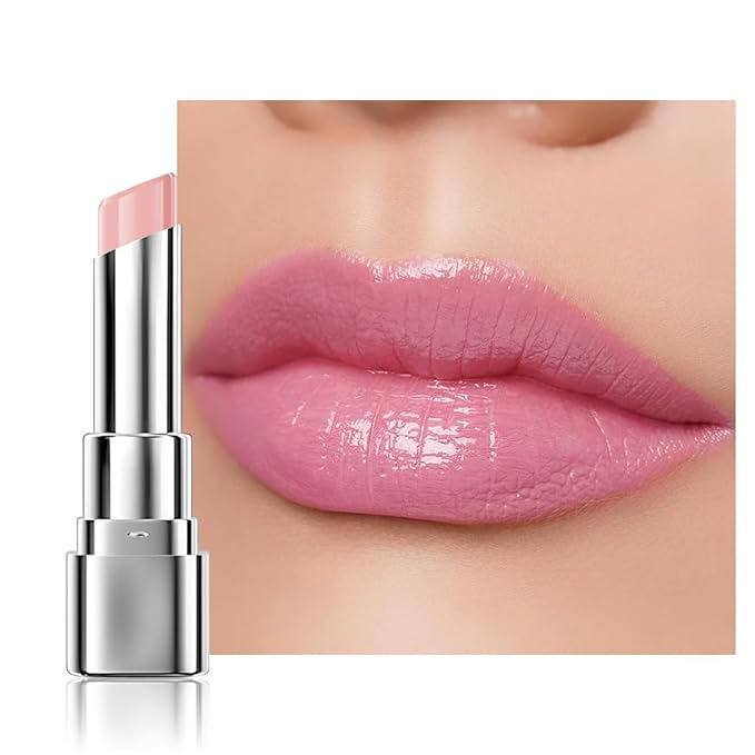 1Pcs Tinted Lip Balm Moisturizing Lipstick – Soft Pale Pink Sheer Hydrating Lip Color for Dry Lips – Nourishing Lip Balm for All Women with a Subtle Natural Scent (S01 Spring)