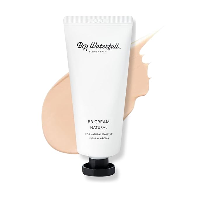 Blemish Balm, Korean BB Cream, Dewy Finish, Moisturizing Medium Flawless Coverage, Natural Skin Tone, Glow & Dewy Makeup, 1.41oz (BB Cream Natural Type)