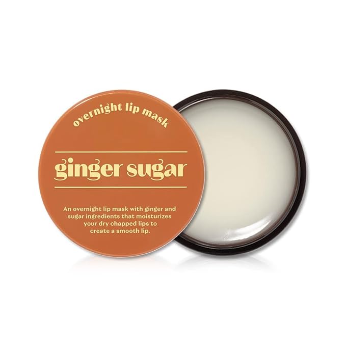 ETUDE Ginger Sugar Overnight Lip Mask 23g | Korean Lip Sleeping Mask Skin Care | Smooth and Moist Lips | Natural Ingredients Nourish & Hydrate Ginger Shea Butter Give Moisturizing Effect