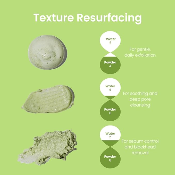 Fraijour Wormwood Enzyme Cleansing Pack – Korean Powder Face Cleanser & Exfoliant with Papaya Enzyme, AHA BHA PHA, Low pH, Clears Acne & Pores, Smooths Texture, for All Skin Types, 2.82 oz.