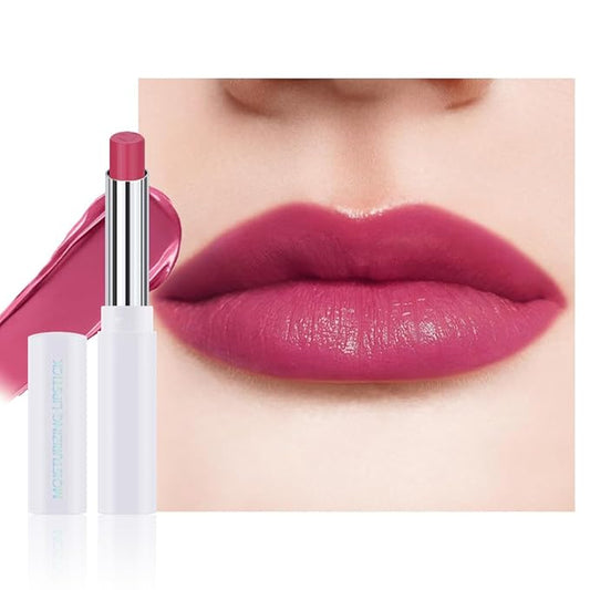 1Pcs Tinted Lip Balm Moisturizing Lipstick – Waterproof Hydrating Matte Lip Balm for Women, Creamy Natural Color Stain for Dry Lips,Soft Matte Finish with Subtle Scent (#10 Rose Pink)