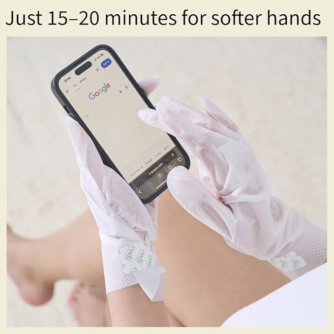 Relaxing Aroma Hand Mask 6 Pairs | Natural Scent | Soothes & Hydrates Dry Hands | Hydrating Hand Treatment for Rough Skin & Dry Cuticles | Home Spa Gloves | Korean Skincare (Lavender)