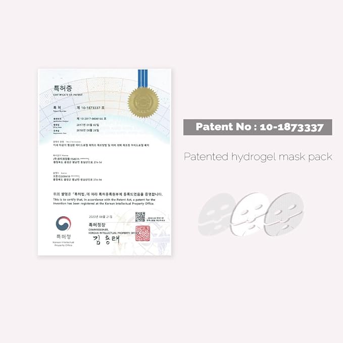 PRETTYSKIN Korean Hydrogel Sleeping Mask (5 Sheets) – 400 Dalton Collagen + Panthenol | Overnight Moisture & Firmness Support for Dry, Tired Skin