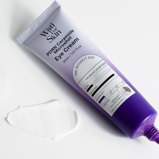PDRN Ceramide Micro Spicule Eye Cream – Salmon Egg DNA for Wrinkle Care, Barrier Support, Rejuvenation, Deep Absorption, Korean Skin Care, 30ml / 1.01 Fl. Oz