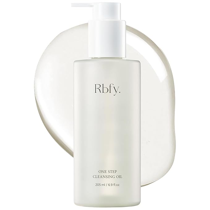 One Step Cleansing Oil - Korean Facial Cleanser for One-Step Makeup, Sebum & Blackhead Removal with Grape Seed Oil | Lightweight, Non-Greasy. Korean Skincare (6.9 fl oz)