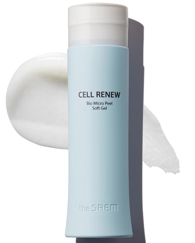 THESAEM Facial Soft Peeling Gel - Natural AHA+BHA Korean Enzyme Exfoliating Scrub for Dead Skin Cells, Face Exfoliator, Skin Turnover, Cell Renew Bio Micro Peel Soft Gel, 5.41 fl.oz.
