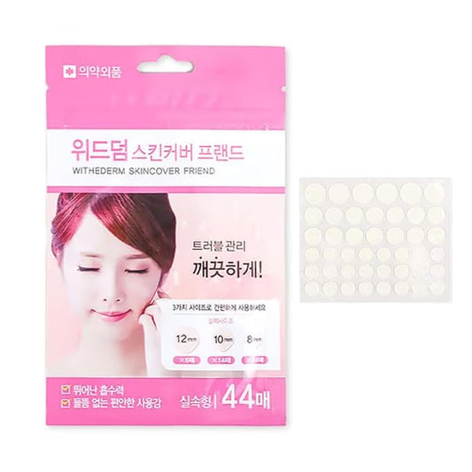 Fermented Korean Acne Patch for Face – Hydrocolloid Spot Patch for Pimples, Blemish Treatment, Vegan Invisible Pimple Patch, Zit Cover for Day & Night, Skincare for Oily and Sensitive Skin - 44 Pcs
