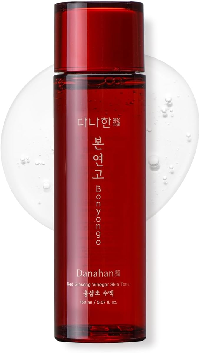 Bonyongo Red Ginseng Vinegar Toner – Rich Essence Toner for Dry & Mature Skin | 6-Year Fermented Ginseng for Anti-Aging & pH Balance | Korean Hanbang Skincare, 5.07 fl oz