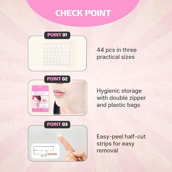 Fermented Korean Acne Patch for Face – Hydrocolloid Spot Patch for Pimples, Blemish Treatment, Vegan Invisible Pimple Patch, Zit Cover for Day & Night, Skincare for Oily and Sensitive Skin - 44 Pcs