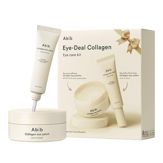 Abib Eye Deal Collagen Eye Care Kit, Korean Under Eye Patches for Puffy Eyes and Dark Circles, Anti-Wrinkle