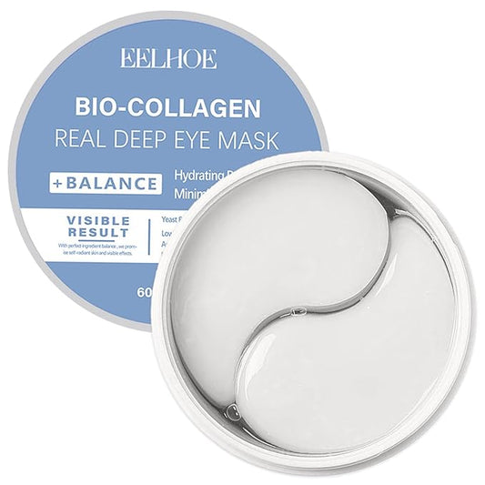 Bio-Collagen Eye Patches – 30 Pairs丨Under Eye Patches for Dark Circles, Puffiness, Fine Lines丨With Collagen, Hyaluronic Acid, Niacinamide丨Hydrating, Anti-Aging丨Korean Skincare