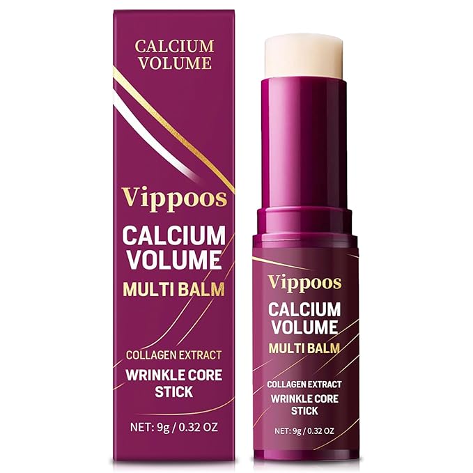 Calcium Multi Balm Stick- Calcium Volume Multi Balm,Korean Collagen Hydrating Stick, Anti-aging,Hydrating Cream, Hydration, Firm skin, Suitable for Face, Eyes, Neck,non-greasy,For All Skin Types