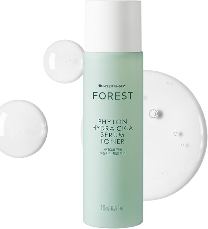 Forest Phyton Hydra CICA Serum Toner 6.76fl.oz, Moist Oil Double Layered, Long Lasting Hydration, Glowing Skin, Clean Beauty, Korean Skin Care
