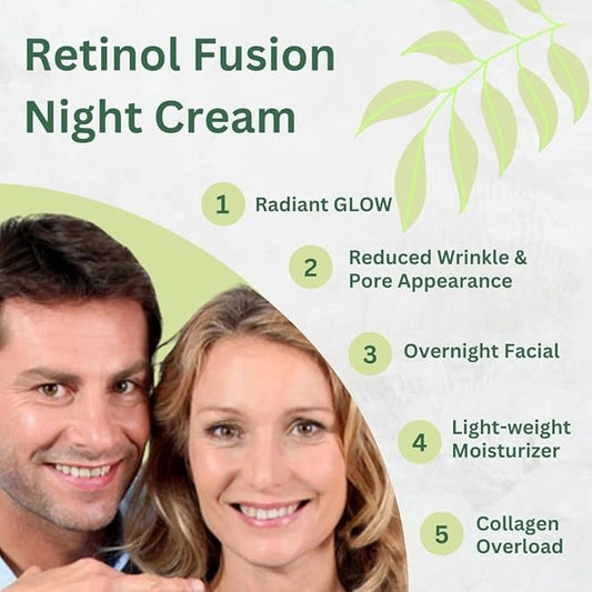2.5% Retinol Cream for Face and Body - Lightweight, pore-friendly cream containing anti-aging retinol, hyaluronic acid, vitamin E, vitamin B5, and jojoba oil for all skin types - 4.48 oz.