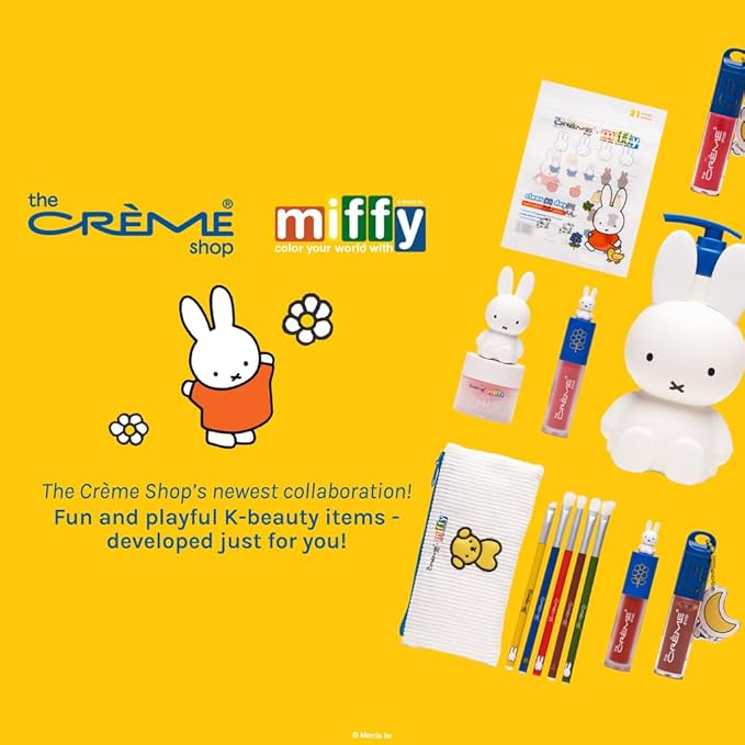 The Crème Shop x Miffy Calming Cloud Hydrogel Under Eye Patches - 5 Korean Skincare Eye Masks with Hyaluronic Acid & Lavender, for Dark Circles, Puffy Eyes, Revitalizing, Cute Design (Pack of 5)