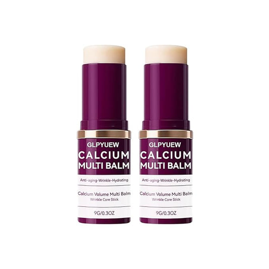 Cemenrete Calcium Multi Balm, Korean Collagen Moisturing Stick,Calcium Volume Multi Balm, Wrinkle Core Stick, cemenrete calcium multi balm anti-aging, sagging, wrinkles (Pack of 2)