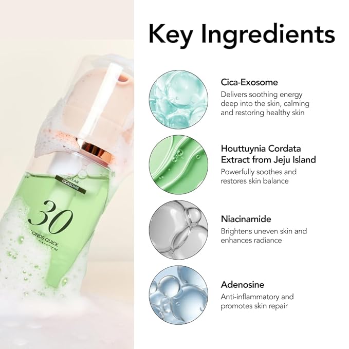 MENOKIN 30 Seconds Quick Bubble Mask [CLEAR] - [Cica] in Micro-bubbles For Soothing & Skin Strengthening, Hydration, Clearer Complexion, Korean Skin Care Essential, 70 Uses, 3.21 fl.oz