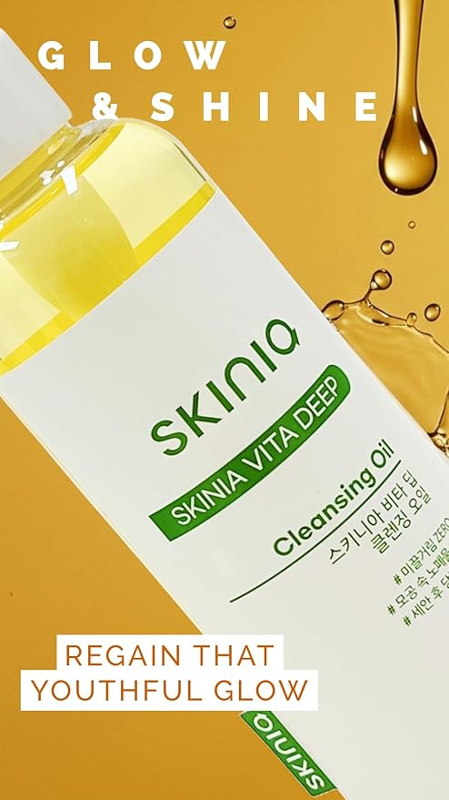 Vita deep Cleansing Oil for Face, Makeup Blackhead Remover, Korean Skin Care, 6.76 fl oz