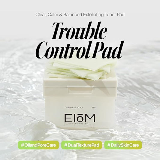 Trouble Control Pad – Korean Exfoliating Toner Pads with Tea Tree Biome, PHA & Postbiotics for Oily, Sensitive & Acne-Prone Skin, Sebum Control, Skin Balance, Winter Daily Routine Pad (70 Pads)