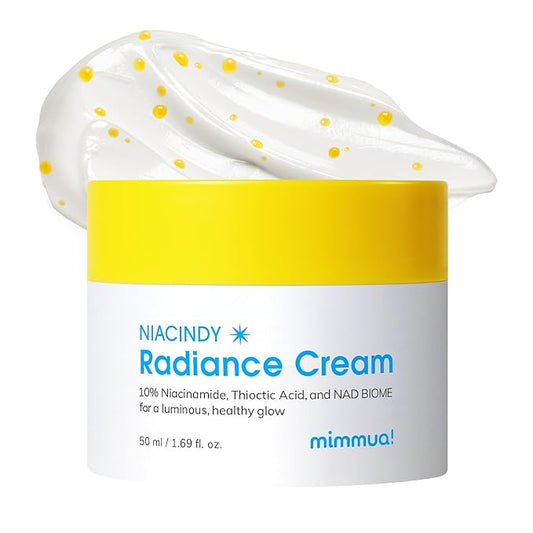 NIACINDY Radiance Capsule Cream | Liposomal NAD + 10% Niacinamide +Thioctic Acid | Dark Spot Remover & Anti-Aging Moisturizer | Korean Clinical Formula for Radiant Skin | 50ml / 1.59 FL OZ