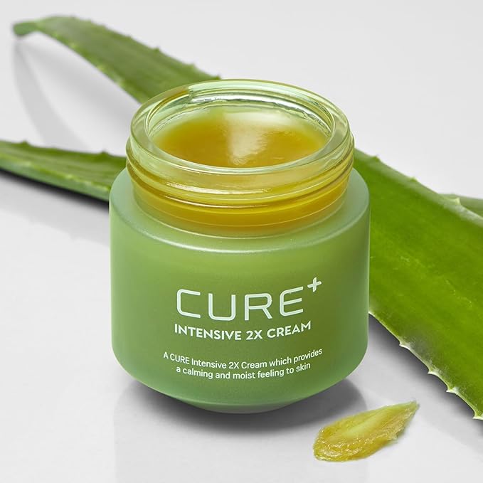 Cure Intensive 2X Cream, Premium Aloe Deep Moisturizing Multi Balm, Korean Skincare, Face Moisturizer for Dry Skin (Pack of 1)