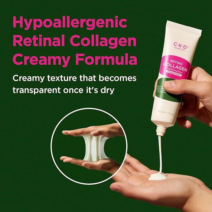 CKD Retino Collagen Creamy Peel-Off Mask - Face Wrapping Mask for Glowing Glass, Pore Tightening, Firming & Elasticity. Low-Molecular Collagen for Deep Absorption. Korean Skin Care. 2.7 fl oz