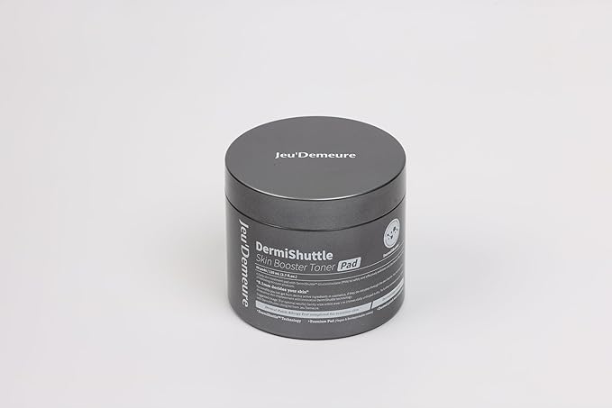 JEU'DEMEURE DermiShuttle Skin Booster PHA Premium Toner Pads, Exfoliating, Minimizing Pores, Dead Skin & Blackheads,100% Cotton Facial Pad, For Sensitive Skin, Korean Skin Care, 60 Pads 2.7 fl.oz