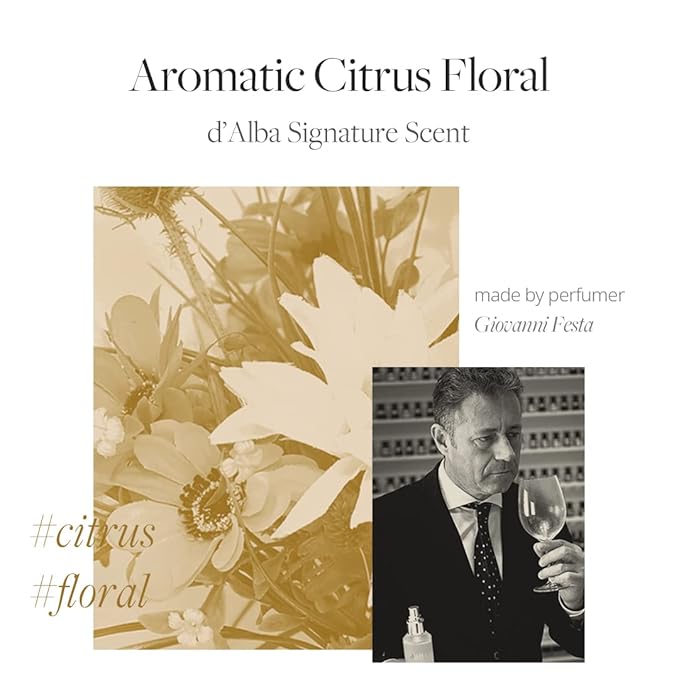 d'alba Piedmont Italian White Truffle Aromatic Body Mist Serum, Glowy Hydrating Body Serum Spray, Go-to Body Mist for dry and damaged skin, Romantic Fragrance, Korean Skin Care (6.08 fl oz.)