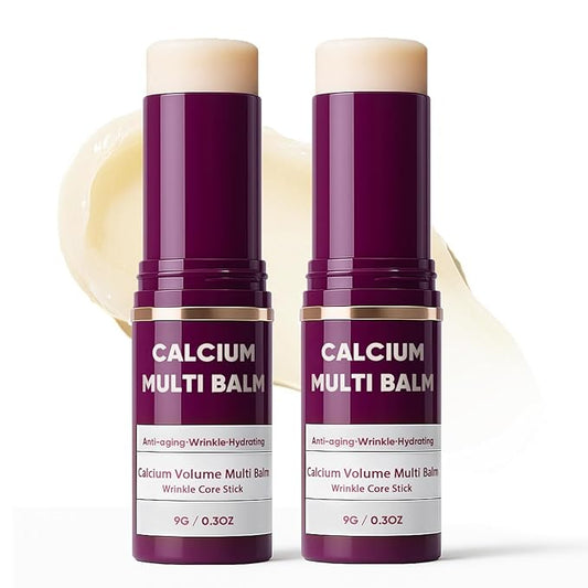 Calcium Multi Balm, Calcium Volume Multi Balm, Wrinkle Core Stick, Korean Collagen Moisturing Stick, Anti-aging, Hydrating, Reduce fine lines, Suitable for Eyes, Neck, Face