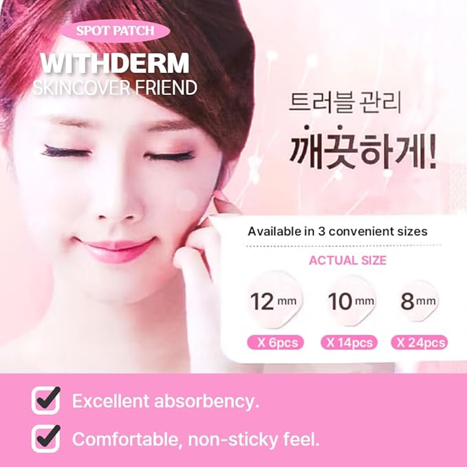 Fermented Korean Acne Patch for Face – Hydrocolloid Spot Patch for Pimples, Blemish Treatment, Vegan Invisible Pimple Patch, Zit Cover for Day & Night, Skincare for Oily and Sensitive Skin - 44 Pcs