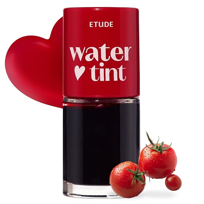 ETUDE Dear Darling Water Tint – Tomato Ade | Korean Lip Stain & Lip Tint for Hydrated Pink Lips, Smudge-Proof Long-Lasting Lip & Cheek Makeup | K-Beauty Gift, Stocking Stuffers