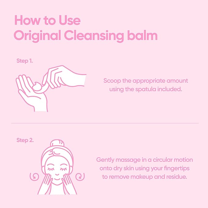 BANILA CO Clean It Zero Original Cleansing Balm Duo | Big Size 180ml + Travel Size 50ml | Korean Makeup Remover & Facial Cleanser | Vegan, Acerola Berry & Vitamin C