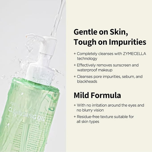 PONGDANG Pore Deep Clean Cleansing Oil 200ml | Makeup & Blackhead Remover | Korean Skin Care Oil Cleanser