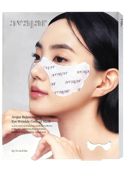 Avajar Collagen Eye Patches, Anti-Aging Under Eye Patches for Wrinkles & Dark Circles with PDRN, Peptides and Niacinamide, Firming & Hydrating Korean Eye Mask, 5 Sheets
